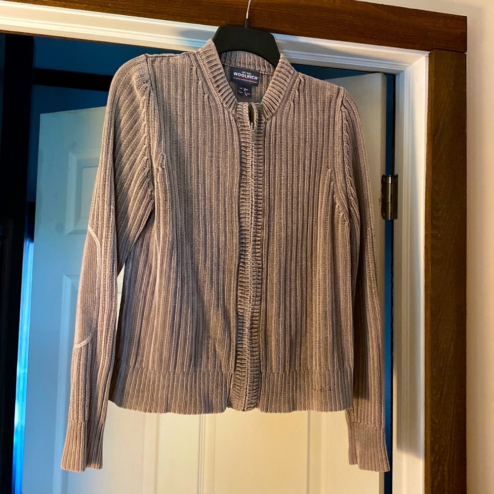 Woolrich Zip Up Sweater, size Medium